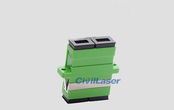 SC Double Core Fiber Optic Adapter APC Fiber Coupler